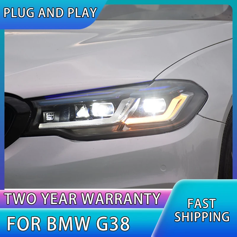 Head Lamp for BMW G30 G38 LED Headlight 2018-2020 Headlights 525i 530i M5 DRL Turn Signal High Beam Angel Eye Projector Lens