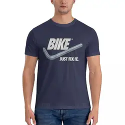 BIKE - Just Fix It-Camiseta clásica ligera para hombre, camiseta divertida hippie, ropa negra, tops de verano