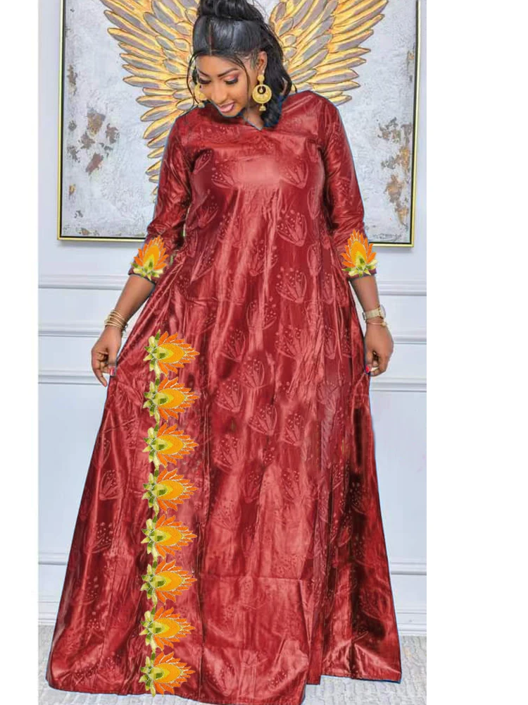 Vestido Bazan clássico formal estilo africano Robe essencial para Ramadan