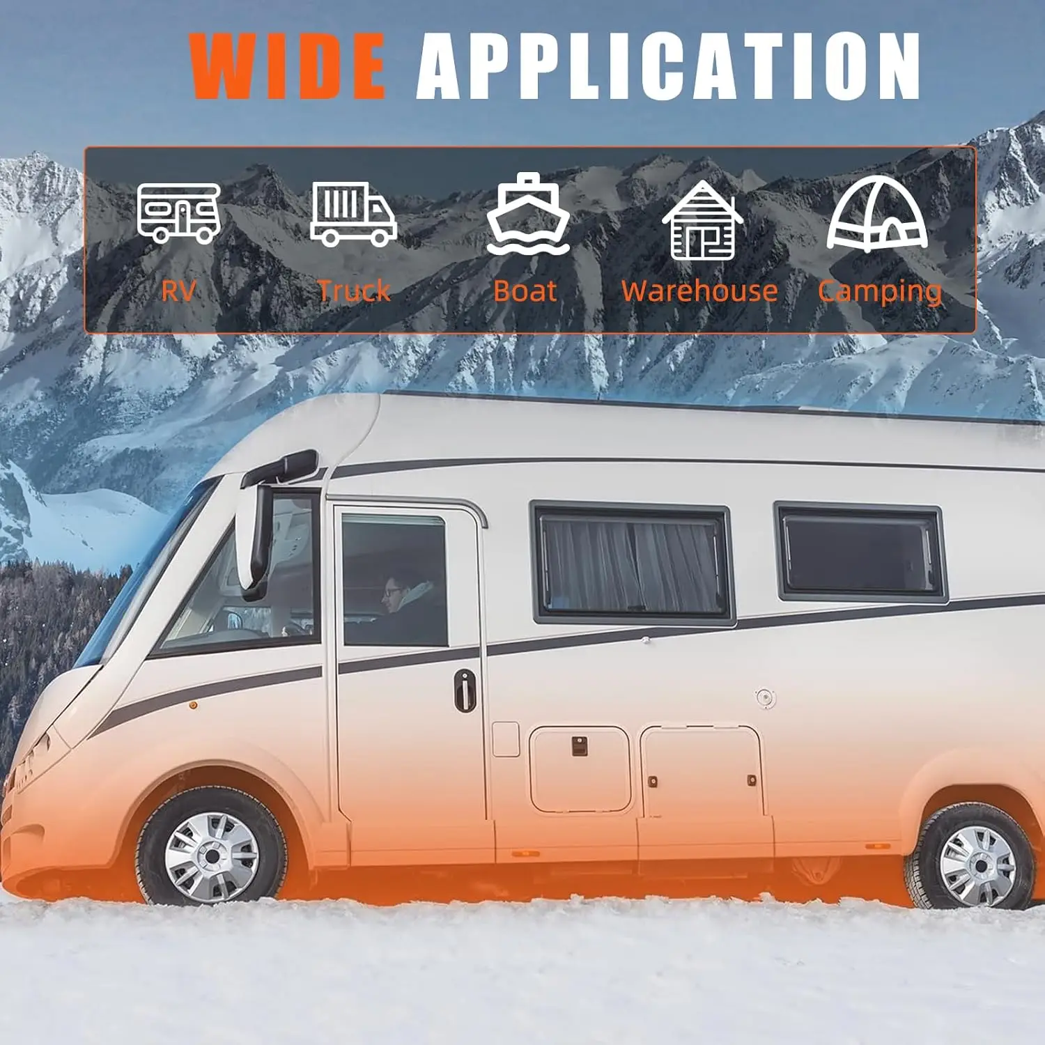 سخان هواء ديزل، سخان ديزل الكل في واحد 12 فولت مع شاشة LCD، جهاز تحكم عن بعد، كاتم الصوت، تسخين سريع، لقارب شاحنة RV