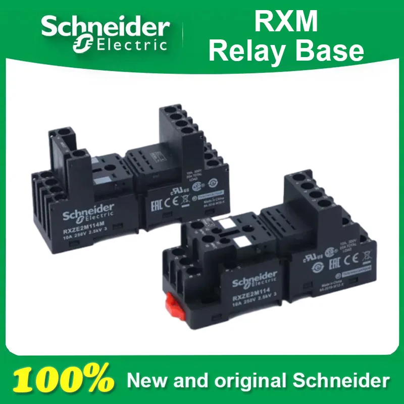 

100% New and Original Schneider Electric RXZE2M114 RXZE2M114M RXZ400 RXM040W Hybrid Relay Base Hybrid Socket