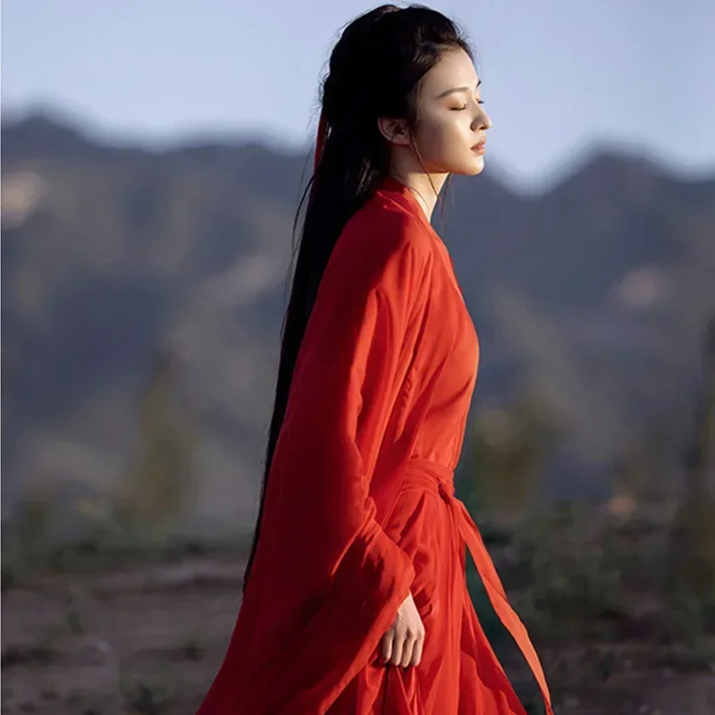 

Костюм для занятий боевыми искусствами в стиле Вэй Цзинь, традиционная китайская одежда, улучшенное ханьфу, женская одежда для выступлений, ханьфу, Vestidos Para Mujer