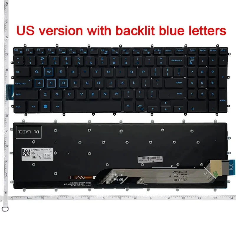 US New Keyboard for Dell Inspiron 15 5565 5567 5570 5590 5587 5575 5770 5775 7566 laptop