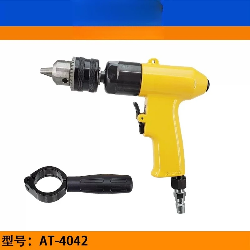 AT-4042 High-Power Pneumatic Drill, Forward and Reverse Thread Cleaning and Tapping Machine, 13MM Pneumatic Manual Drill