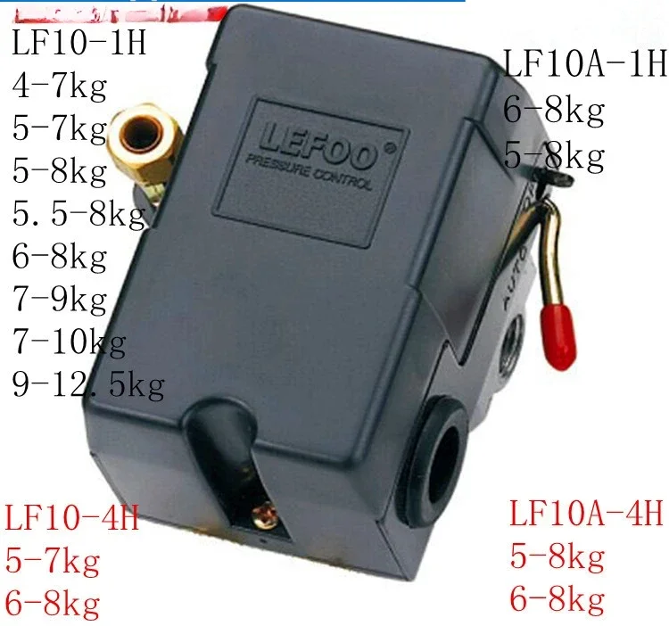 LF10-1H air compressor air pump pressure switch 220V 380V air pressure switch pressure controller