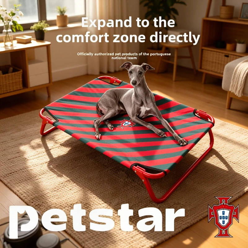 

Metal Frame Pet Bed Breathable Mesh Dogs Sleeping Bed Foldable Outdoor Indoor Nest Mat for Small Medium Dogs Cats Pet Supplies