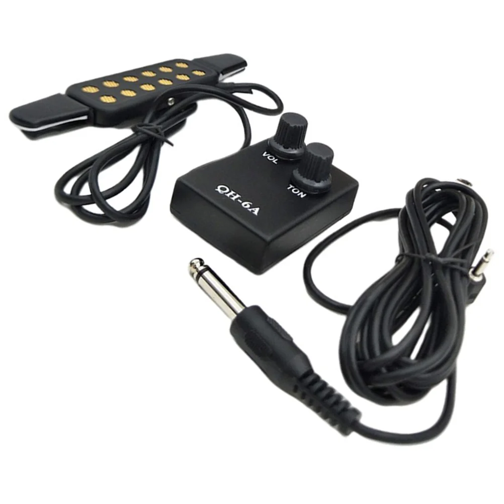 

Clip-On Guitar For Acoustic Folk Guitar Ukulele Bass Sound Pickup Adjustable Volume Tone Durable Lightweight Pickup For Banjo
