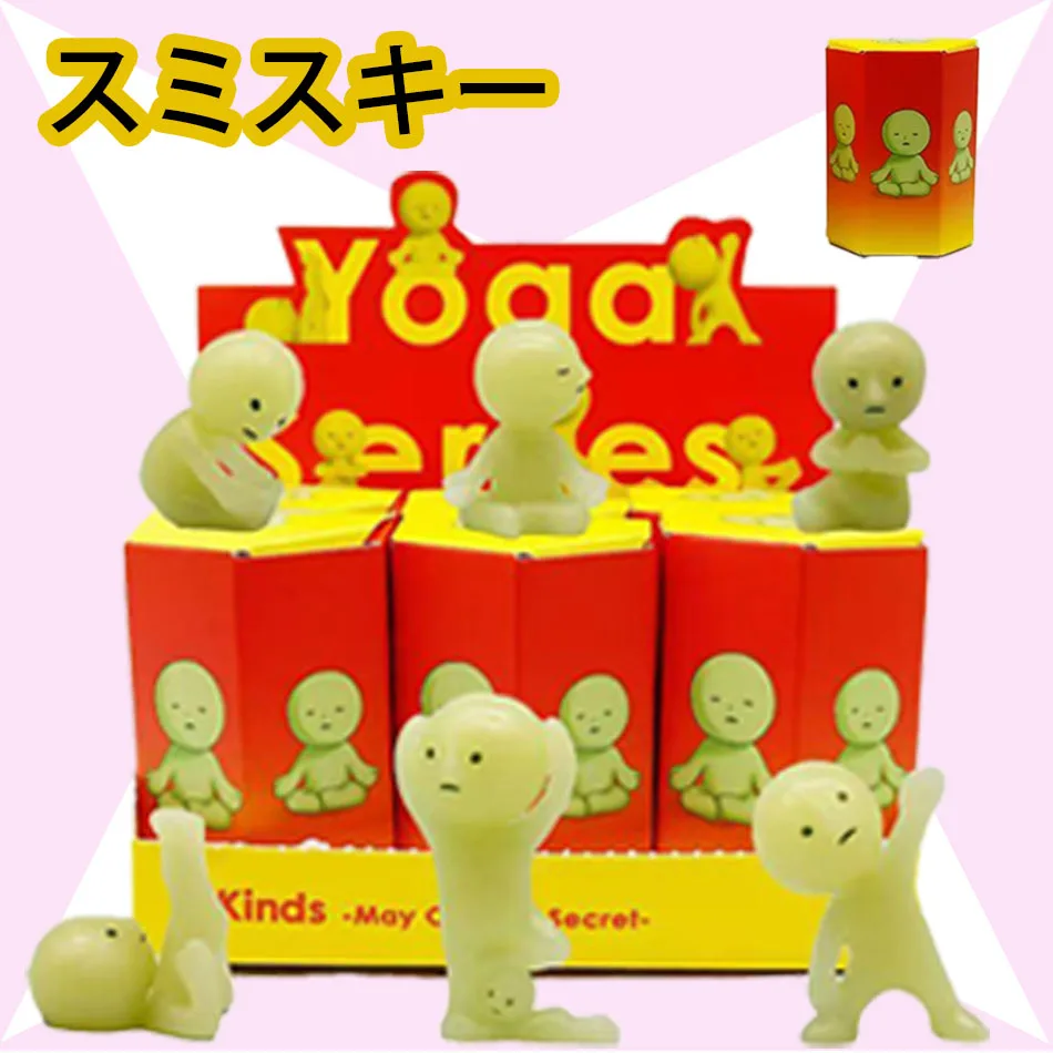 SMISKI Living Yoga Series Luminous Elf Glowing Doll Blind Box Exquisite Desktop Decoration Cute Doll Toy Model Surprise Box Gift