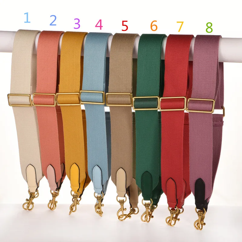 

Adjustable Solid Color Fabric Shoulder Strap For Lady Handbag Women Pochette Purse Carry Belt Bag Parts Substitute