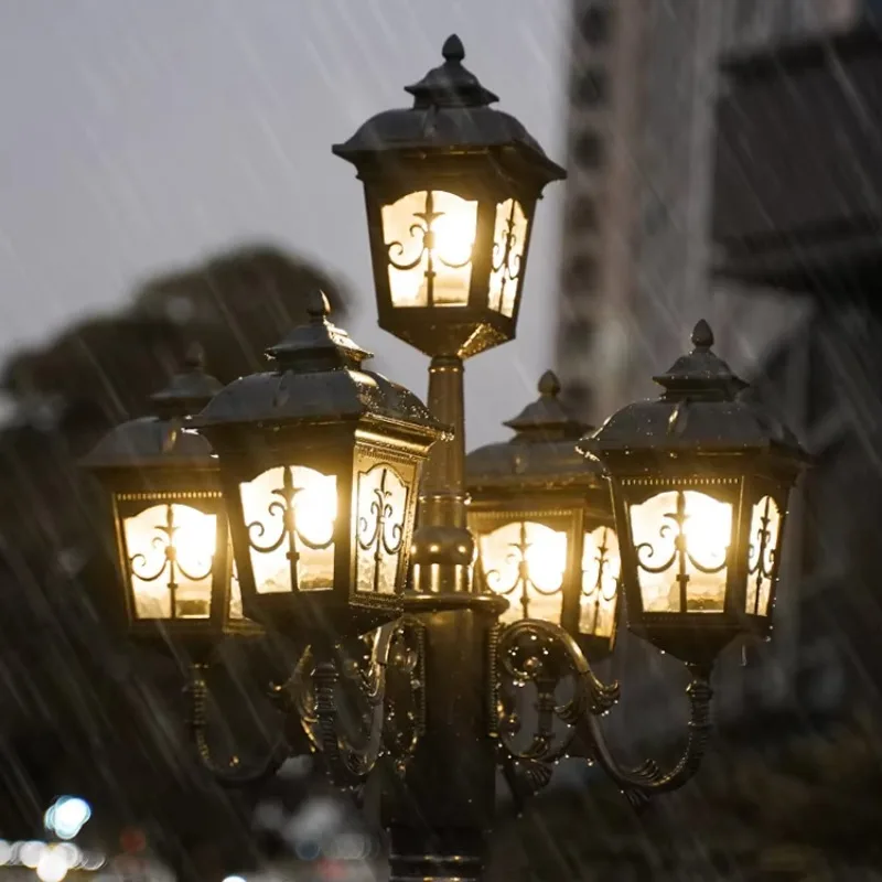 

【Best-selling】Outdoor Classic Waterproof LED Garden Lamp Antique Street Light