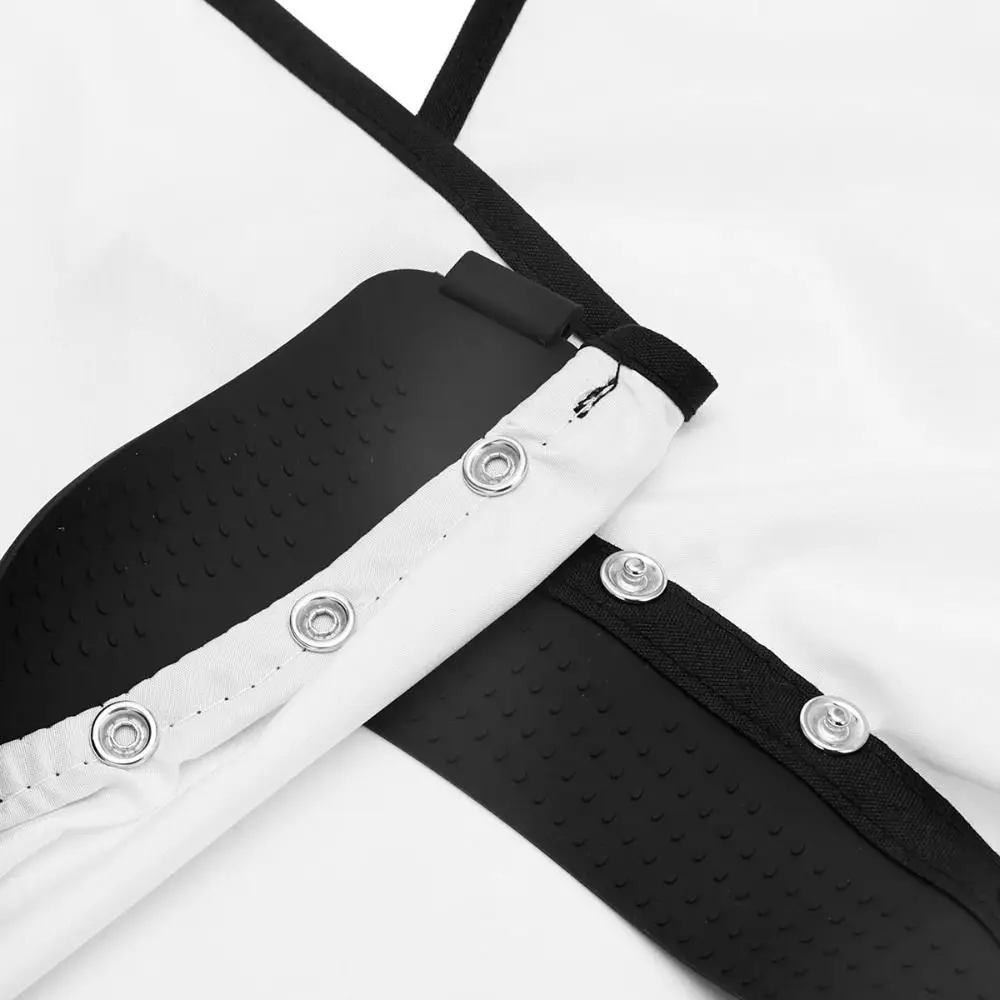 New Silicone Neckline Haircut Cloth Hidden Buckle Waterproof Hairdressing Coat Barber Cape