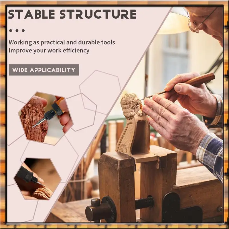 

2025 Trend7 шт. инструменты для резьбы по дереву, хвостовик 1/8 дюйма, гравировальная дрель из быстрорежущей стали, аксессуары для поделок по дереву с патроном 4486 для инструмента Dremel