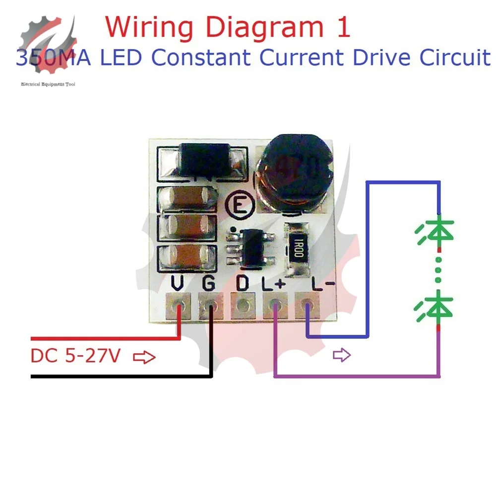 LD2635MA Mini DC 5-27V 350mA Step-down HB LED Driver Module Adjustable PWM Controller DC-DC Buck Constant Current Converter