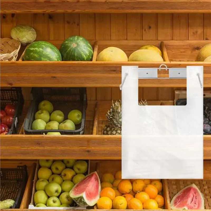 NEW HOT In Stock-Wall Mounted Plastic Bag Organizer With Screws, T-Shirt Bag Rack Holder, Fits Standard Bags