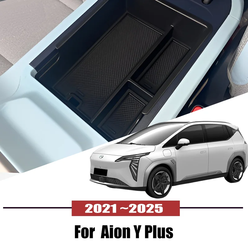 Suitable For Aion Y Plus 2021~2025 2022 Car Central Armrest Storage Box Holder Console Organizer Auto interior Accessories Tools