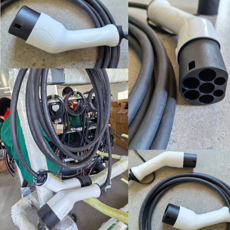 3.5 متر Type2 ذكر إلى Type2 famale المحمولة EV شحن تمديد كابل 3.6 7.2 11 22KW 1p 3p شاحن سيارة كهربائية للمحطة العامة #6