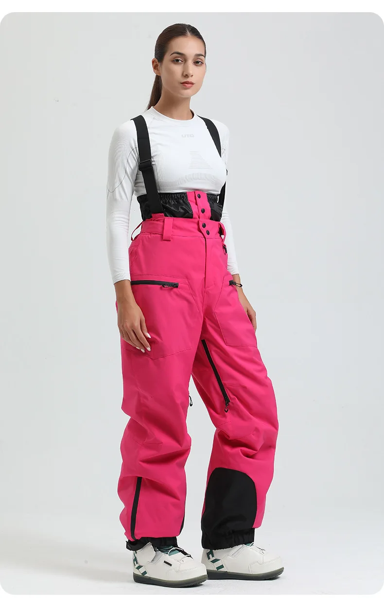 Neue Ski Hose Solide Schnee Frauen Winddicht Wasserdichte Schnee Hosen Warme Atmungsaktive Verdickte Winter Outdoor Snowboard Hosen – Detail 8