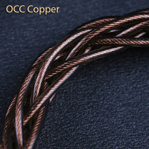 Imagen 2 del producto OPENHEART 6,35mm a 4,4mm hembra 5 polos equilibrado 8 núcleos OCC 16 núcleos OFC Cable adaptador de auriculares Chapado en plata hembra a macho