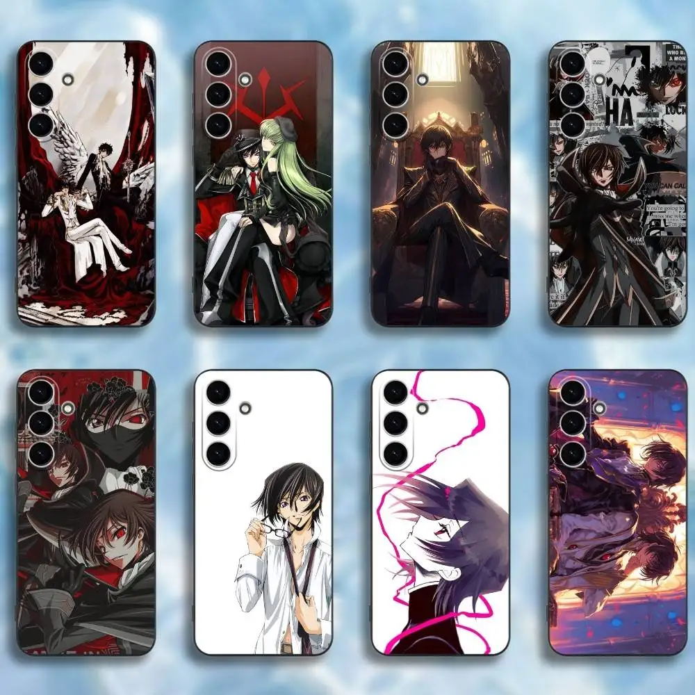 

Anime Code Geass Phone Case For Samsung Galaxy A73,A72,A71,A70,A53,A52,A51,Soft Black Shell