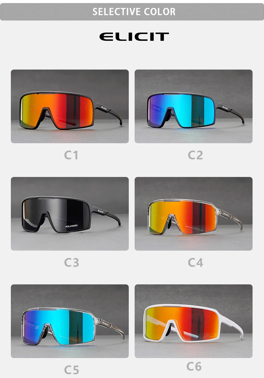 ELICIT Fahrradbrille für Männer und Frauen, Mountainbike-Brille, Outdoor-Sport, Laufen, Wandern, UV400-Schutzbrille, MTB-Fahrbrille – Detail 8