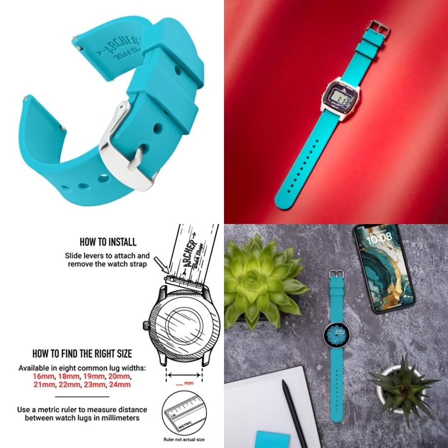 

Soft Silicone Quick Release Watch Bands