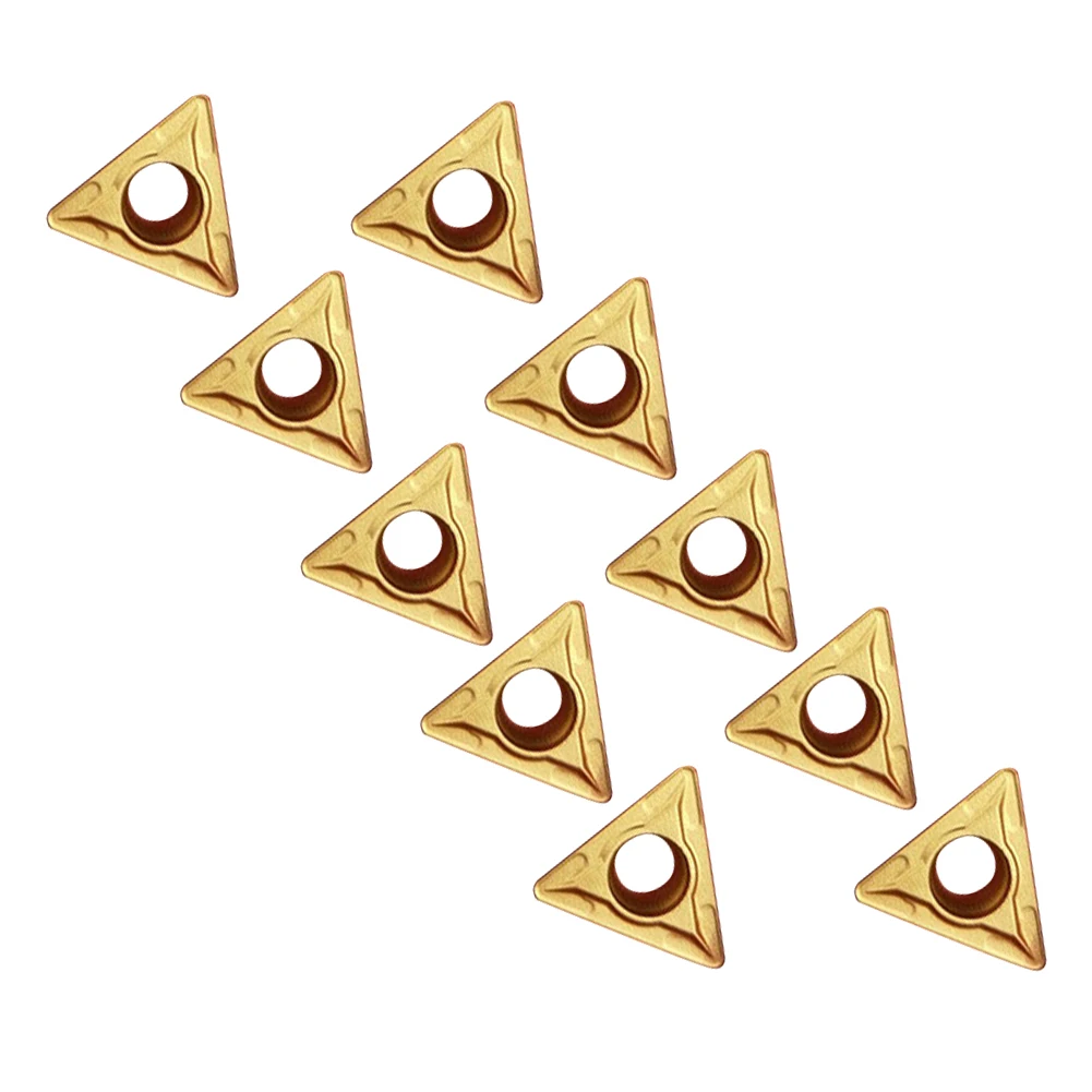 

10pcs TCMT16T308 carbide indexable bits suitable for lathe tools in roughing and finishing operations on metals