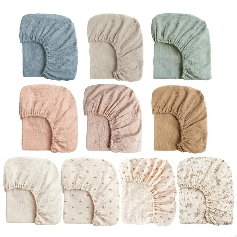 

CORB Cotton Crib Sheet for Baby Large Size Newborns Bed Fitted Sheet Breathable