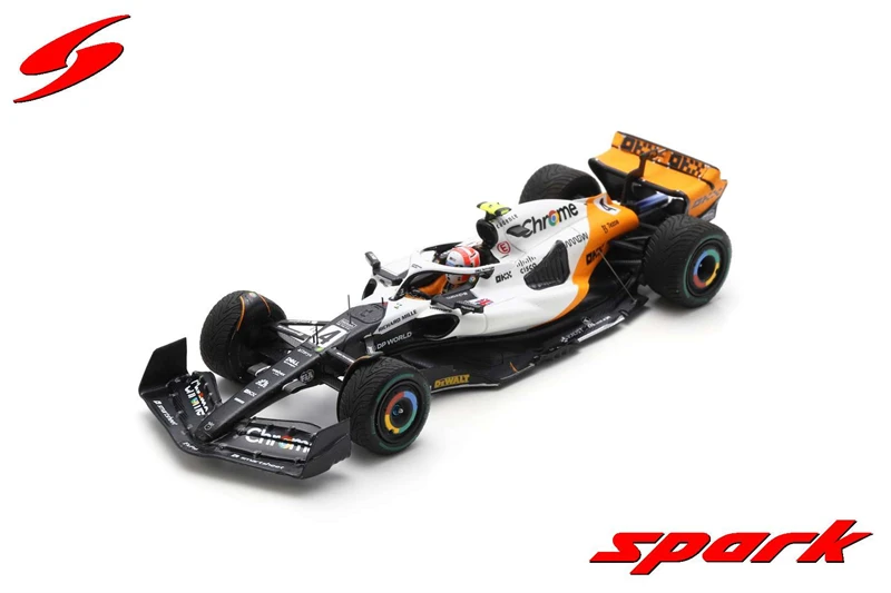 Spark 1:43 MCL60 No.4 9th / No.81 10th Monaco GP 2023 Model Car