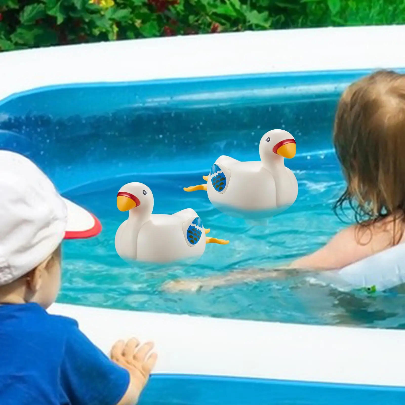 Giocattoli da bagno per cigni portatili giocattoli per bambini giocattolo per l'acqua tempo in piscina giocattolo per animali da bagno per bambini