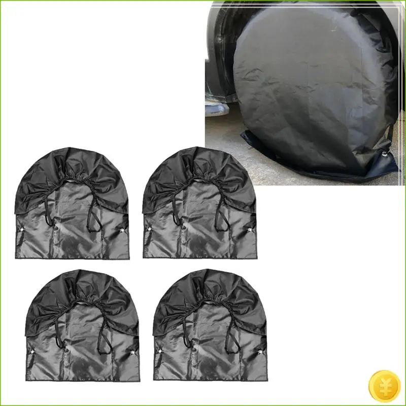 

4Pcs Car Truck For RV Wheel Tire Protective Cover Waterproof UV Resistant Wheel Tire Cover 27-29Inch