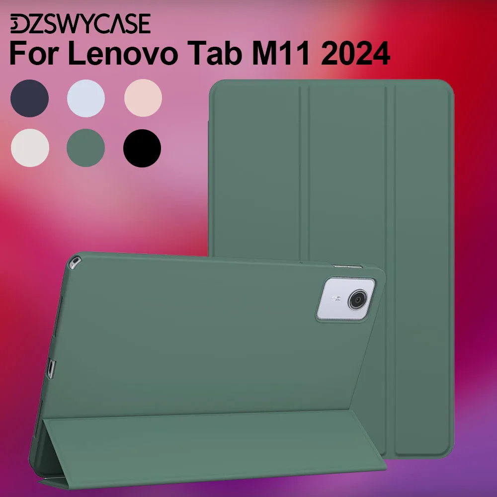 Case for Lenovo Tab M11 2024 11-inch TB330FU, Lenovo Tab M11 Cover Tri-Fold Bracket Magnet Auto Sleep&Wake