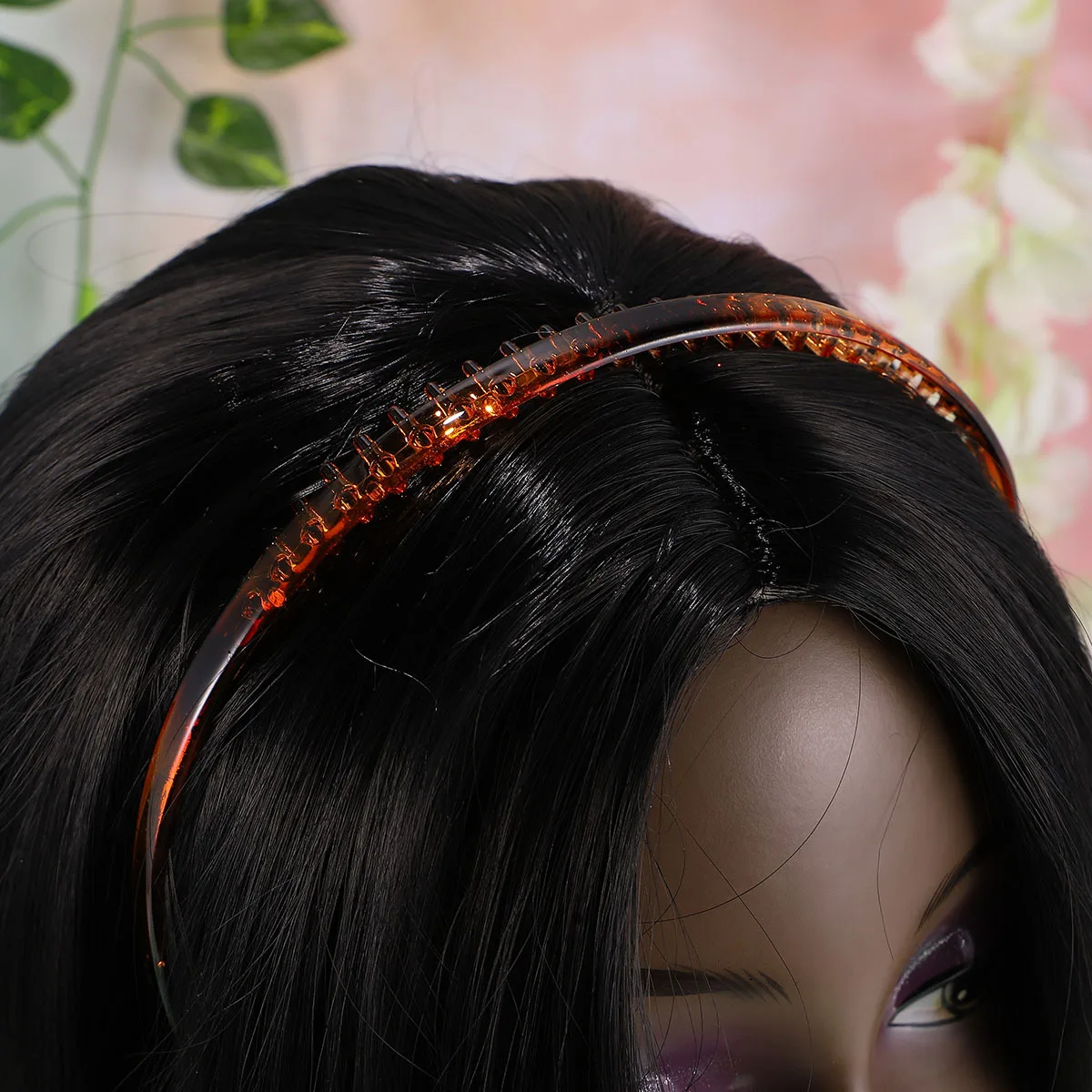 

2Sets Plastic Hair Band Assorted Colors Teeth Comb Hair Accessories for Women Girls Skinny Teeth Grip Headband Suitable Daily