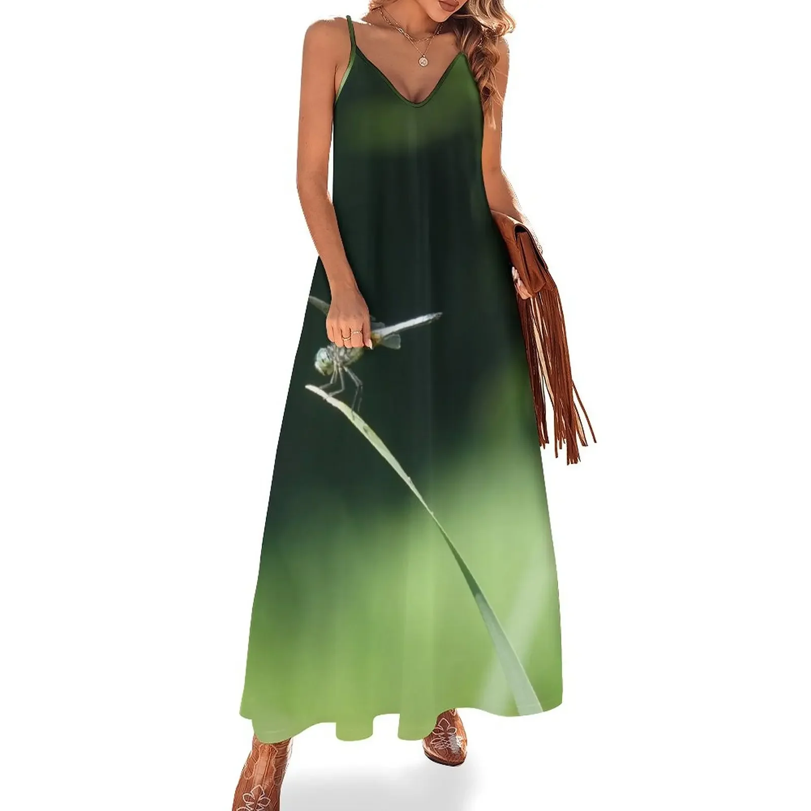 

Dragonfly On the Edge Sleeveless Dress women's summer dress 2024 elegant party dresses for women 2024 Long dress woman