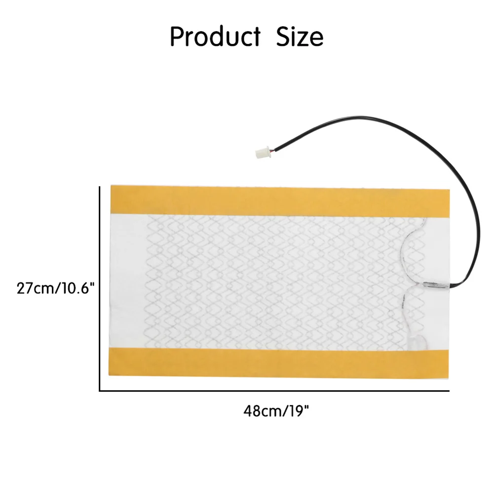 2Pcs 12V Car Carbon Fiber Heater Seat Heating Pads Heater Elements Winter Warmer Heated Car Seat Cushion Cover