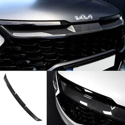 Car accessories For 2023+ Kia Sportage NQ5 ABS carbon Front Bumper Center Grill garnish molding trim Cover