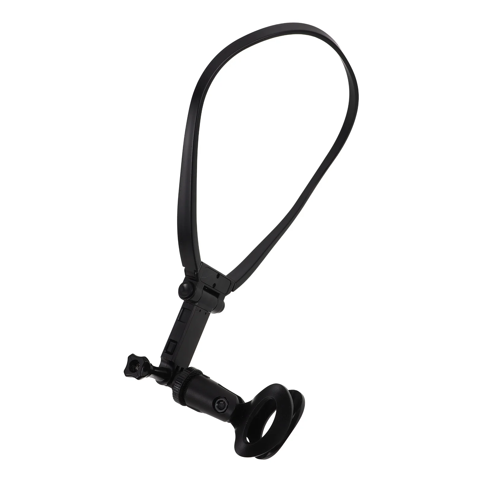 

Neck Hanging Mic Holder Adjustable Metal Microphone Support Rack for Musicians Singers Hosts Outdoor Live Streaming