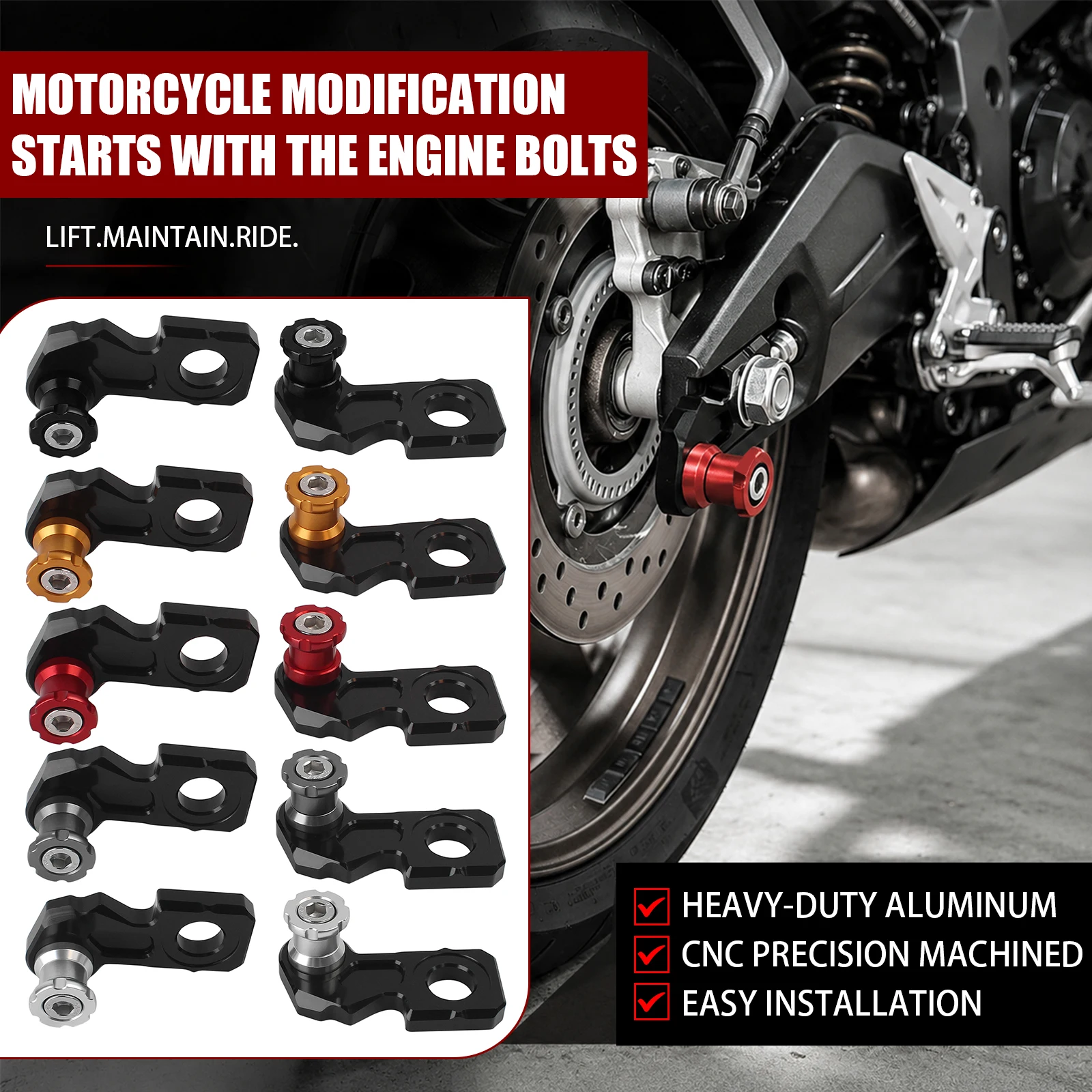 Motorcycle Accessories Rear Wheel Axle Stand Pick Up Hook Set Screw For Honda CB650R CBR650R CB CBR 650 R Accessories 2019-2020