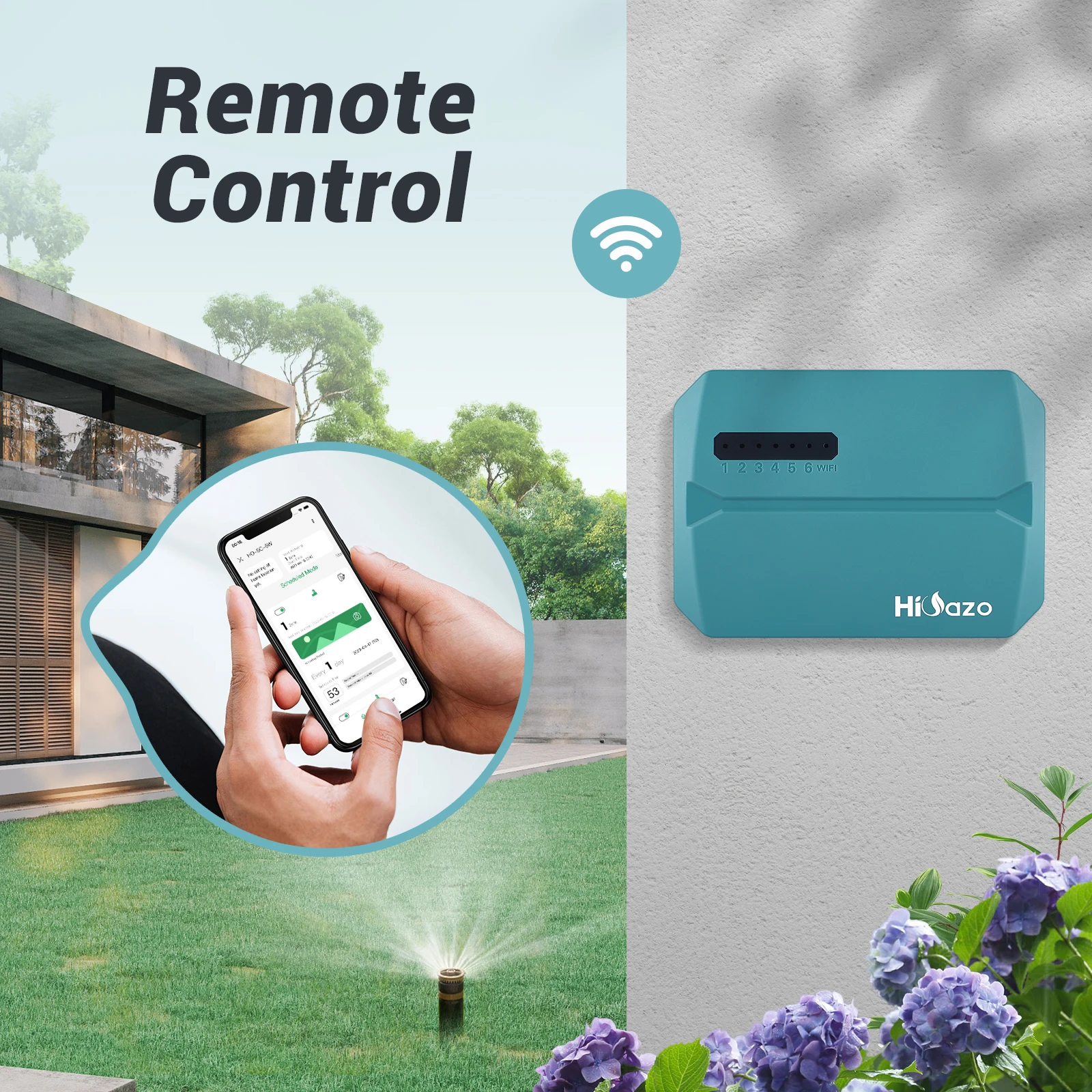 Imagem -02 - Wi-fi Smart Sprinkler Controller Programável Zonas Temporizador de Irrigação Interior Exterior Ajuste Sazonal e Chuva Skip Aplicativo Gratuito 220v