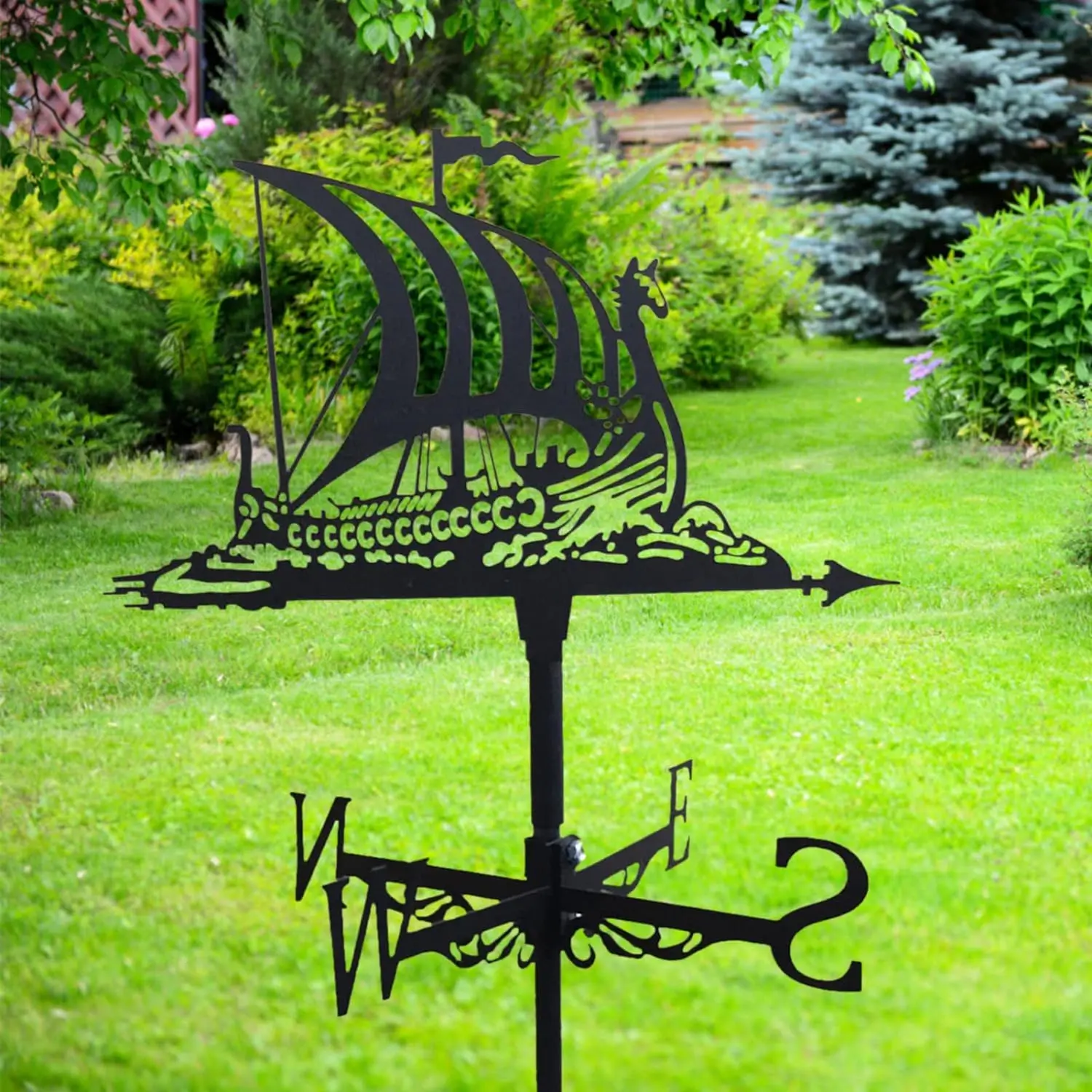 Creative Weather Vane, Outdoor Garden Roof Decoration, Household Items, Arts And Crafts, River Channel Sailing Wind Indicator view 2