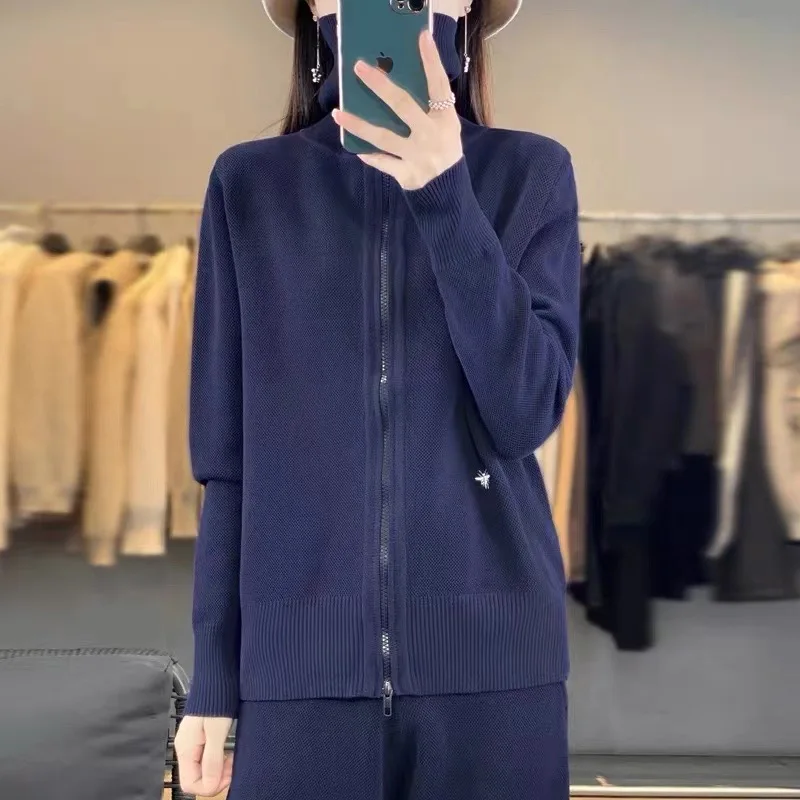 Summer casual knitted high quality long sleeve tracksuit