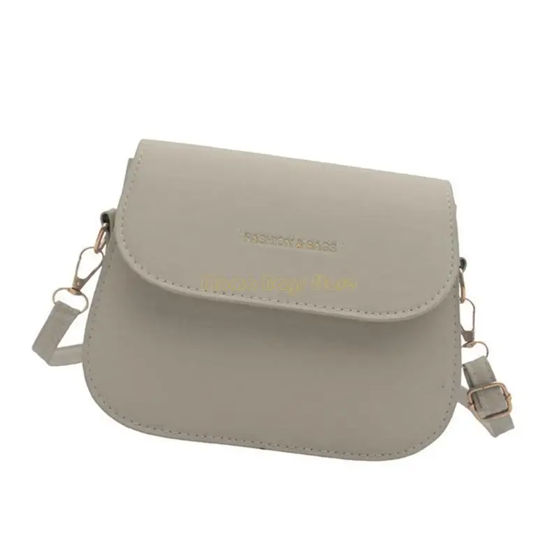 

X90D Small Square Bag with Flap Cover Adjustable Strap PU Leather Crossbody Purse