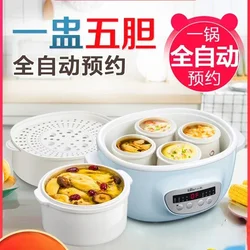 Water Pot Electric Stew Cup Household Automatic Electric Stew Pot Soup Pot Ceramic Casserole Porridge Cooker 220V