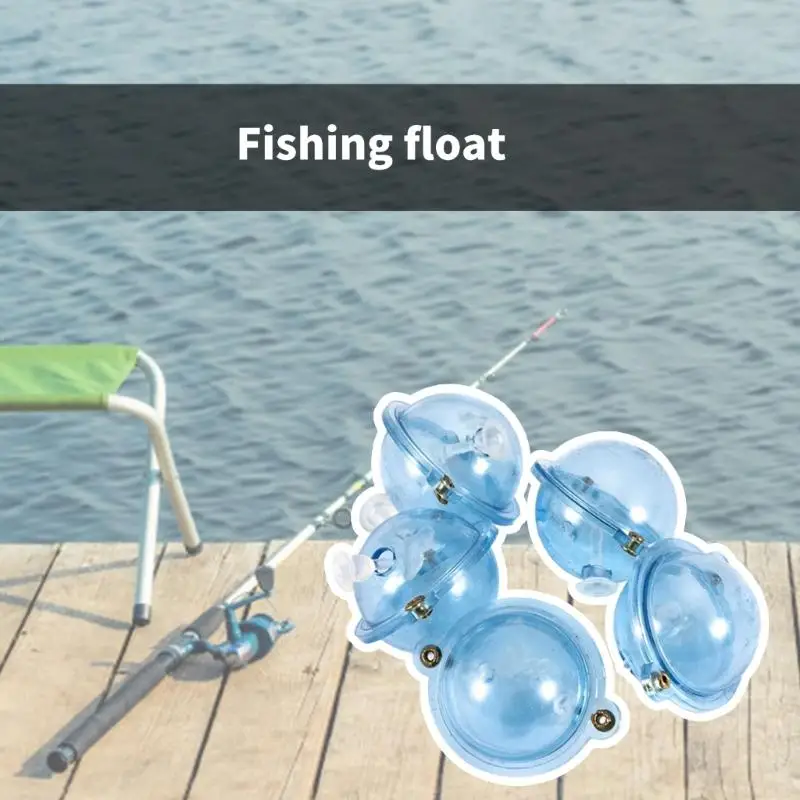 652F 10 ชิ้นล้างลูกปัดกลวงฟองพื้นผิวลอยทะเลตกปลากลางแจ้งอุปกรณ์เสริม