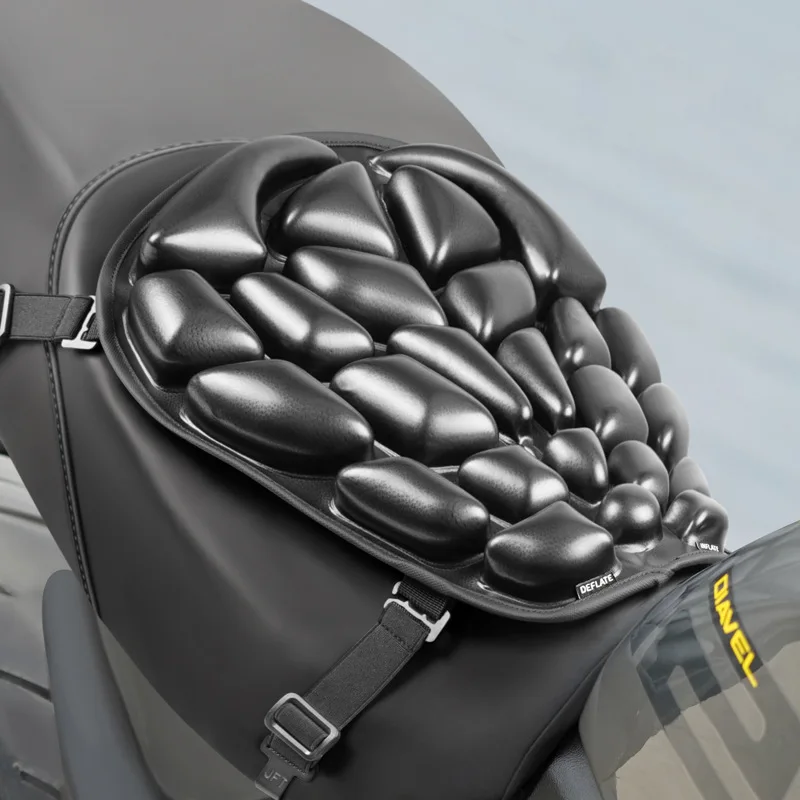 3D motorcycle seat cushion shock absorption breathable electric vehicle seat cushion tpu air cushion four seasons universal loco
