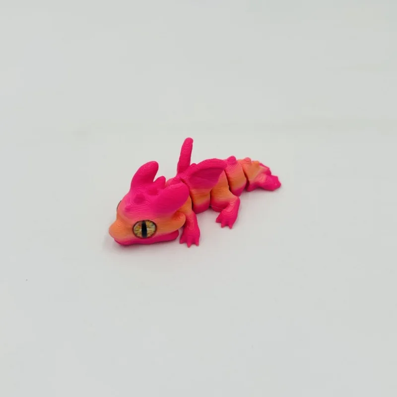 1/5/10/15 Stück 3D-gedruckter Babydrache mit beweglichen Gelenken und simulierten Augen, als dekorative Gegenstände für das Zuhause, zur Raumgestaltung und als Geschenk für Feiertage. – Detail 11