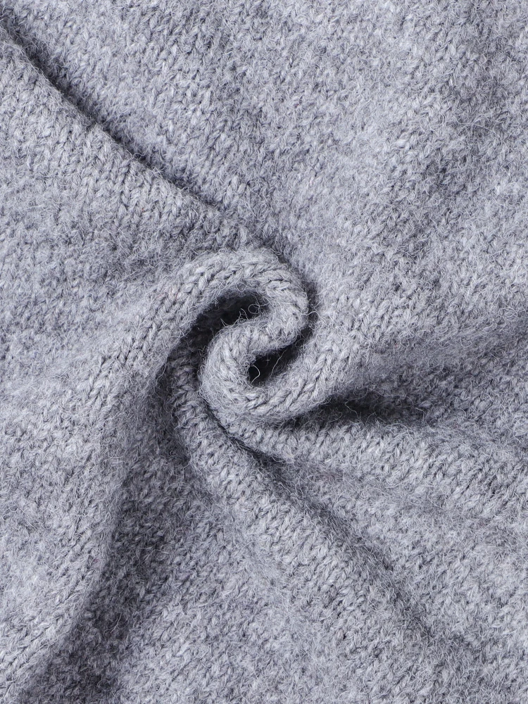 Maglione lavorato a maglia ciliegia ispessito da donna Girocollo ampio Stile pigro Top Design-Focalizzato Autunno Inverno Moda 2025