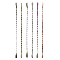 Stainless Steel Coffee Beverage Stirrers Stir Cocktail Drink Swizzle Stick Double Teardrop Stirrer