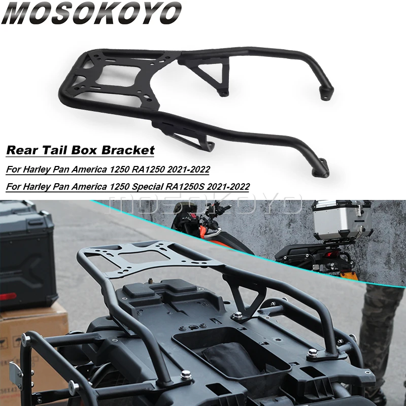 

Motorcycle Rear Tail Box Holder Bracket Kit For Harley Pan America 1250 S Luggage Rack Storage Mount Rack Steel Durable Rack 21+