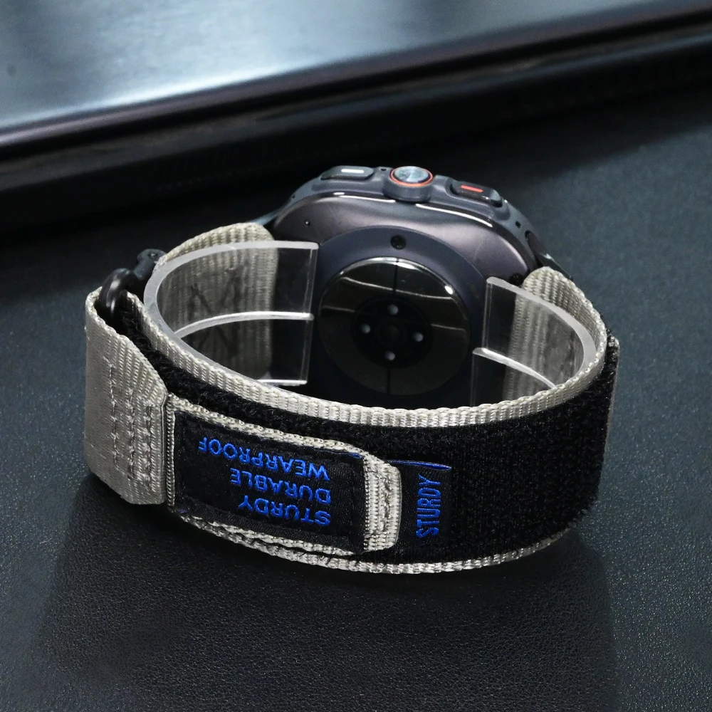 الرجال السفر حلقة النايلون حزام لسامسونج غالاكسي الترا النايلون الرياضة الفرقة لسامسونج غالاكسي الترا 47 مللي متر البرتقال سوار إكسسوارات