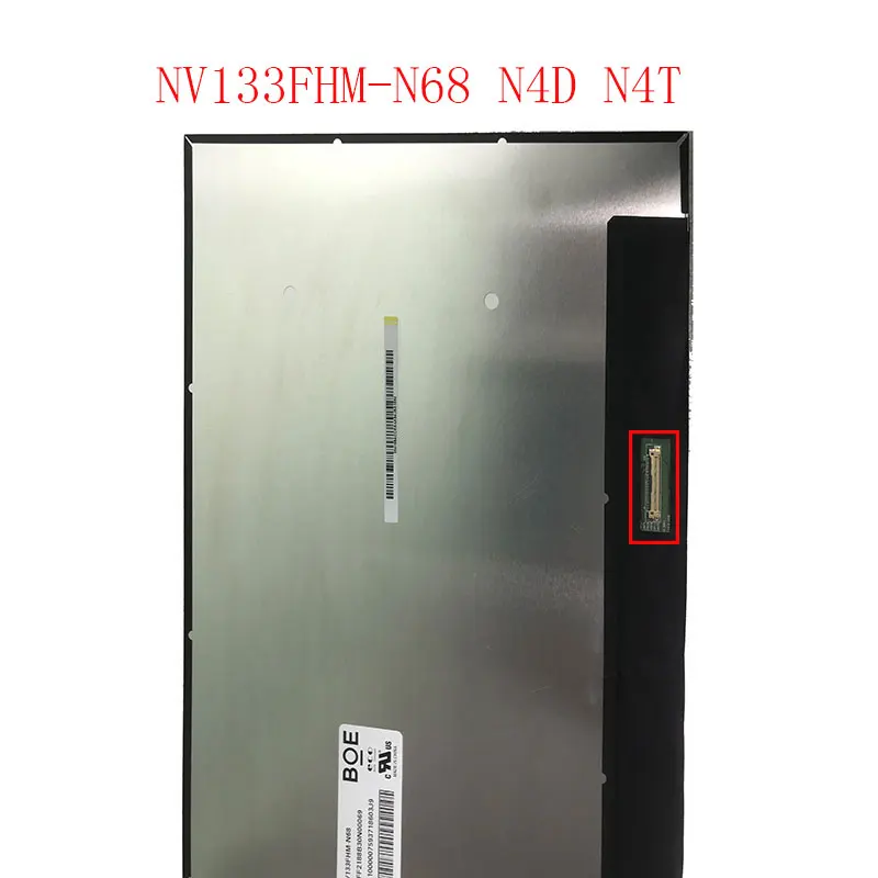 NV133FHM-N4D NV133FHM-N68 NV133FHM-N4T fhd 1920 × 1080 30 pinos 13.3 polegada portátil tela lcd substituição do painel de exibiç